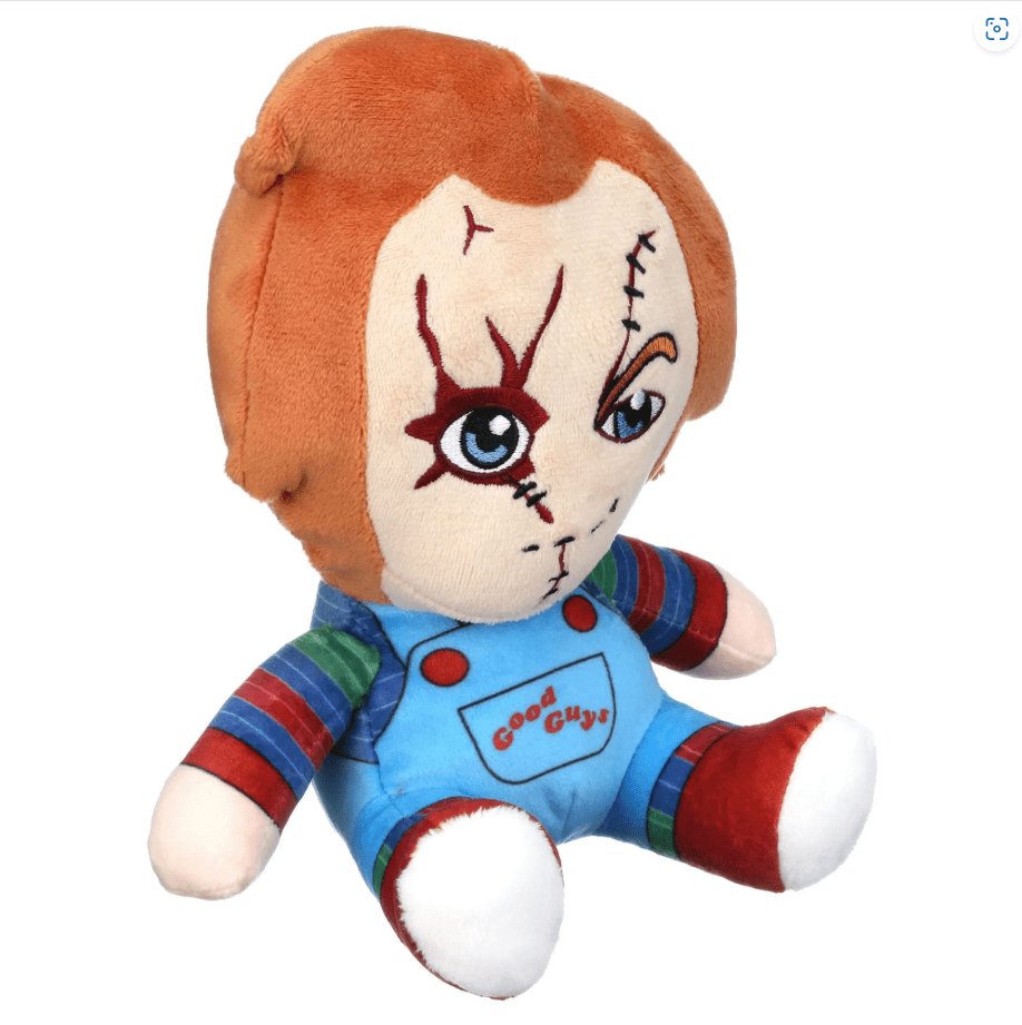 Chucky – Peluche Phunny – Chucky (Assis) – Étiquette à suspendre + Référence UE