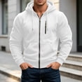 thumbnail image 4 of hoksml Men's Full Zip Up Hoodie Jacket Multi Pockets Casual Outerwear for Daily Wear Fall Work Travel Comfort, 4 of 8