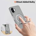 thumbnail image 2 of Asuwish Phone Case for Samsung Galaxy A06 A07 4G/5G Tempered Glass Screen Protector Magnetic Folding Stand Frosted Translucent Rugged Shockproof Protective Cell Cover Ao6 A 06 07 Ao7 Women Men Grey, 2 of 6