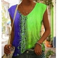 thumbnail image 2 of Birdeem Womens Summer Casual Design V-Neck Button Print Undershirt, 2 of 8