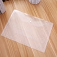 thumbnail image 5 of Tholdsy Rejilla transparente Botón a presión Bolsas de documentos de PVC Estuche de archivo Suministros de papelería de oficina Type1 NO1, 5 of 5