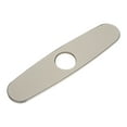 thumbnail image 3 of 10 Inch Sink Hole Cover, Deck Plate Escutcheon for 1 or 3 Hole Kitchen Faucet, Tap Hole Cover Brushed Silver, 3 of 5