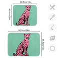 thumbnail image 5 of Yayeee Dish Drying Mat for Kitchen Counter Ultra Absorbent Easy Clean Pad 18x16", Pink Cheetah, 5 of 7