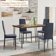 thumbnail image 4 of SESSLIFE Dining Chairs Set of 4, Kitchen Chairs with PU Cushion Seat Back, Modern Living Room Side Chairs with Metal Legs, 4 of 9
