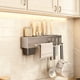 thumbnail image 4 of Soporte Multifuncional De Pared Para Cuchillos, Acero, 30, 5 Cm, 4 Ranuras, Para Preparacin De Alimentos En La Cocina Y Para Barbacoa, Paquete De 1, Negro, Ukhbmc, 4 of 9