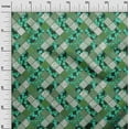 thumbnail image 3 of oneOone Silk Tabby Dark Green Fabric Floral Sewing Fabric By The Yard Printed Diy Clothing Sewing Supplies 42 Inch Wide, 3 of 6
