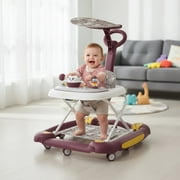 JUANYU Baby Walker,3-in-1 Multi-Functional Folding Walker with 3 Height Adjustable Settings,for Toddlers 6-18 months,Red