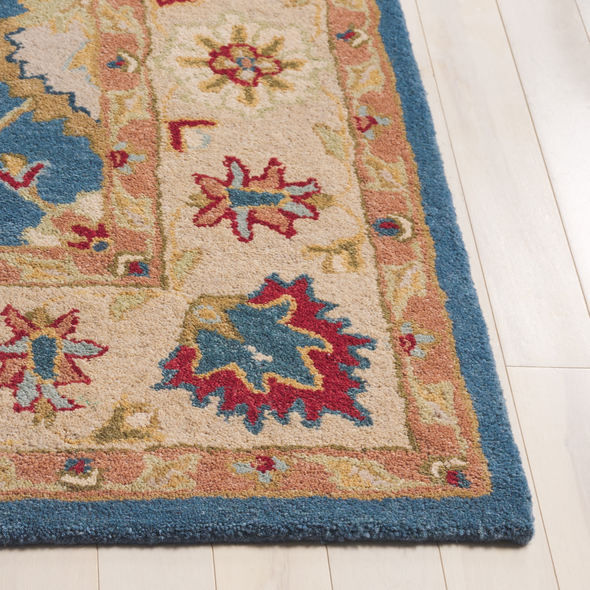 SAFAVIEH Antiquity Anderson Oriental Wool Runner Rug, Blue/Beige, 2'3" x 12'