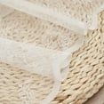 thumbnail image 3 of Nvzi Beige Short Curtain Rod Pocket, 230*45cm - 1 slice, Elegant Lace Fabric for & Valances, Ideal for Kitchen Window, Dining Room, Cafe Decor .Style A, 3 of 4