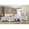thumbnail image 2 of Benzara Transitional Style Seven Drawer Wooden Dresser with Round Bun Legs, White, 2 of 2