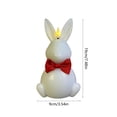 thumbnail image 3 of White Easter Bunny Candle Lamp Bullet Shaped Paraffin Electronic Flameless Candle Decoration For Holiday Decor Plastic, 3 of 6