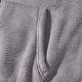 thumbnail image 7 of KHONTS Men's Casual Lightweight Sherpa Jackets Full Zip Warm Fuzzy Windproof Winter Hooded Sweatshirts Work Coats with Pockets Grey S, 7 of 7
