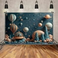 thumbnail image 2 of Astronaut Birthday Background Photography Universe Interstellar Travel Photoz Backdrop Baby Studio Photocall Props, 2 of 8