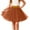 Coffee, variant on Girls Tutu Skirt With Elastic Waistband Layered Dance Skirt For Kids Party Performance And Play Pleated Skirts One Size