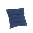 thumbnail image 2 of Ox Bay Sindy 20" x 20" Insgnia Blue Shag Striped Cotton Adult Decorative Throw Pillow, 2 of 7