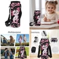 thumbnail image 5 of HUIACONG Kids Backpack 4-IN-1 Set Black Sakura Axolotl 17 Inch for Boys Girls Age 8-12 Lightweight School Backpack with Detachable Lunch Box Pencil Case Water Bottle Holder, 5 of 7