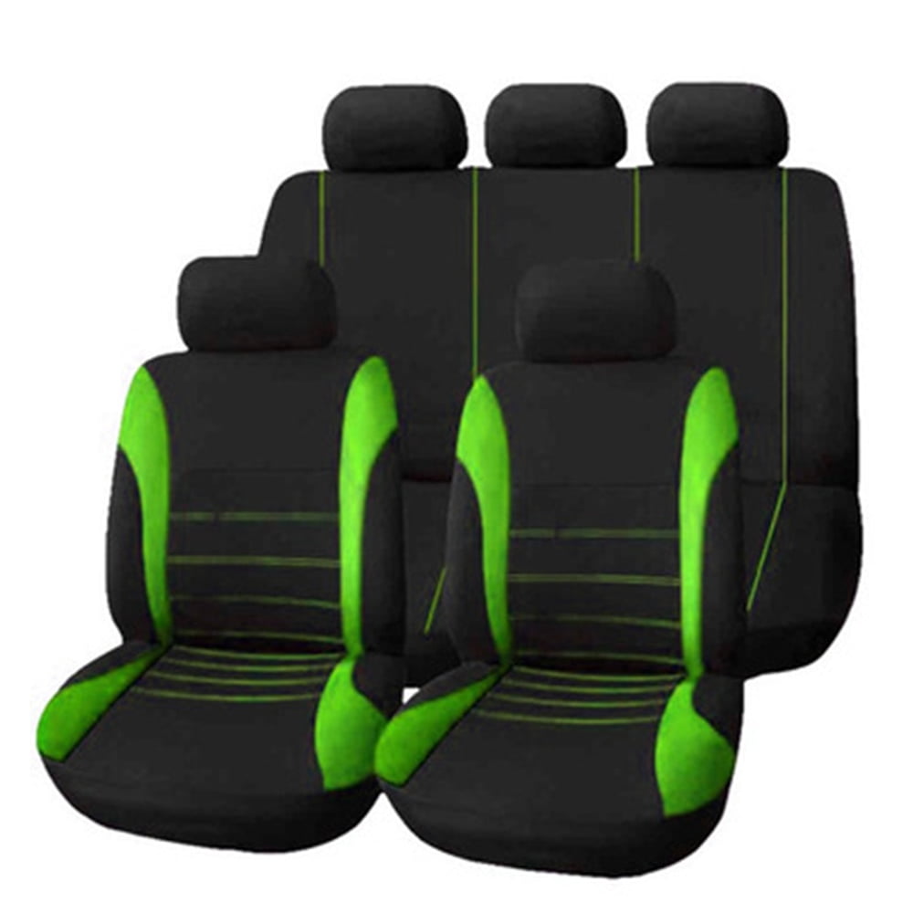 KKmoon 9pcs Car Seat Cover Blue Universal Fit Full Set Auto Interior Accessories Universal Styling Car Cover