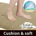 thumbnail image 4 of Memory Foam Bath Mat Large Size, Soft and Comfortable, Super Water Absorbent, Non-Slip, Thick, Machine Washable (24 x 17 Inch, Camel), 4 of 6