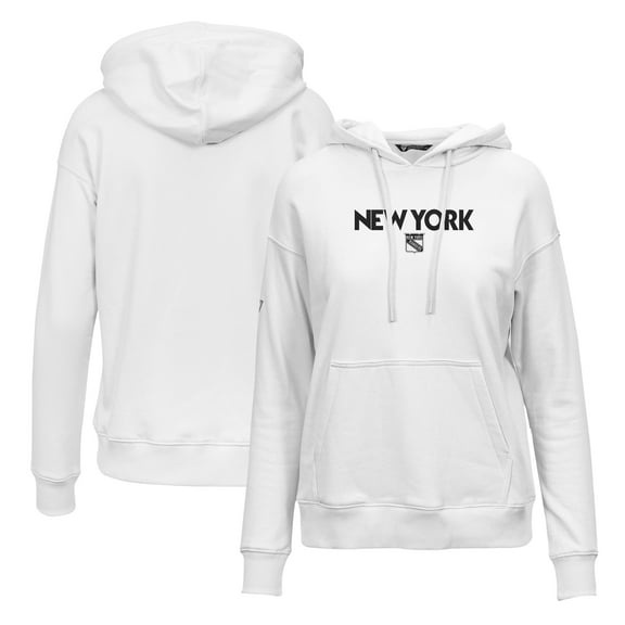 Women's Levelwear White New York Rangers Adorn City Capsule Pullover Hoodie