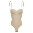 thumbnail image 5 of Rigardu shapers for women Shapewear for Women Invishaper Halft Backbody Shaper Bra Plus Size Backless Built in Bra Shapewear shaperx bodysuit Beige + 3XL, 5 of 8