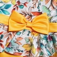 thumbnail image 5 of Otqutp Fashion Flower Girls Dress Child Girls Sleeveless Pageant Dress Birthday Party Kids Floral Prints Bowknot Gown Princess Dress(Yellow,3-4 Years), 5 of 8