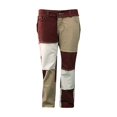 thumbnail image 3 of OUSITAID Jeans Color Block pour Femmes Taille Moyenne Pantalons Droits Bas, 3 of 6
