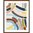 thumbnail image 2 of Art.com Mosaic Curve I Art Print by June Vess, Brown Frame Wall Art, 23" x 29", 2 of 5
