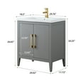 thumbnail image 6 of Vanity Art 30” Single Sink Bathroom Vanity Cabinet with Ceramic Countertop, 6 of 9