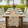 thumbnail image 4 of Table Runners 72 Inches Long Dress Scarves, Black Khaki Farmhouse Kitchen/Dining Table Runner, Coffee Tablerunners, Spring Flora 14x72 Inch, 4 of 9