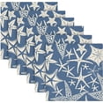 thumbnail image 6 of Coolnut Starfish Cloth Napkins Set of 6,Reusable Washable Polyester Dinner Table Napkins for Kitchen,Dining,Restaurant,Party Decoration, 6 of 7