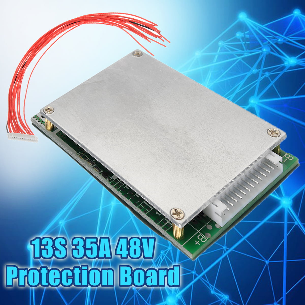 2Pcs 13S 35A 48V Li-ion Battery BMS PCB PCM Balance Circuit Board for Ebicycle 