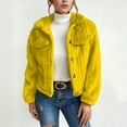 thumbnail image 2 of FYDUU Jacket Women Stand Collar Winter Warm Coat Soft Cropped Coat Casual Thickened Outerwear Fashion Fall Winter Jackets Coat for Commuting, 2 of 5