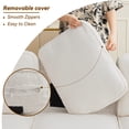 thumbnail image 6 of Me'On 80'' Sofa Couch for Living Room, Modern Loveseat Sofa with Side Pocket, 3-Seater Couches for Bedroom, Apartment, Teddy Wool White, 6 of 9