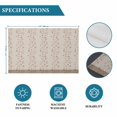 thumbnail image 6 of Beige Pink Floral Placemats Set of 4, Spring Flowers Placemats for Dining Table, Place Mats for Kitchen Tabletop, Waterproof Wipeable Dining Table Mats Set, 6 of 9