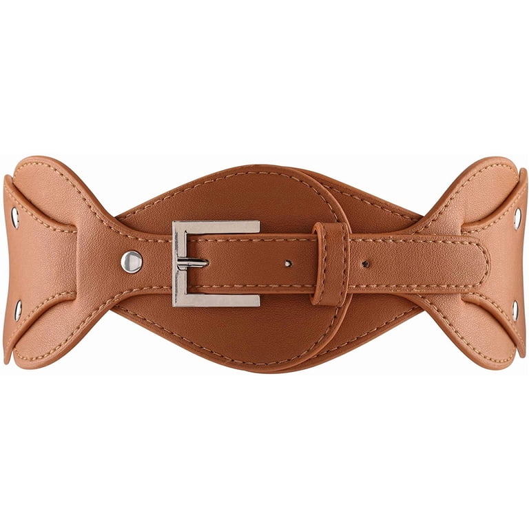 PIKADINGNIS Women Vintage Waist Belt Elastic Stretch Cinch 