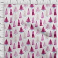 thumbnail image 4 of oneOone Cotton Cambric Fuschia Pink Fabric Tree Sewing Fabric By The Yard Printed Diy Clothing Sewing Supplies 56 Inch Wide, 4 of 6