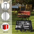 thumbnail image 4 of Langtuo Grill Accessories BBQ Tools Set Heavy Duty Barbecue Accessories Kit with Portable Bag Perfect for Kitchen, Camping, Party, 4 of 9