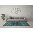 thumbnail image 3 of Ahgly Company Indoor Rectangle Southwestern Light Blue Country Area Rugs, 8' x 10', 3 of 4
