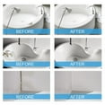 Tub Repair Kit White for Ceramic Porcelain, Tub Repair Kit for Sink, Shower & Countertop