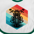 thumbnail image 4 of Inktastic Motorcycle Retro Sunset Biker Boys or Girls Baby Bib, 4 of 4
