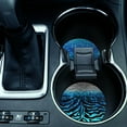 thumbnail image 4 of WIRESTER Round Neoprene Car Coaster for Drinks, Set of 2pcs, Blue Glitter Sparkle & Blue Glitter Zebra, 4 of 6