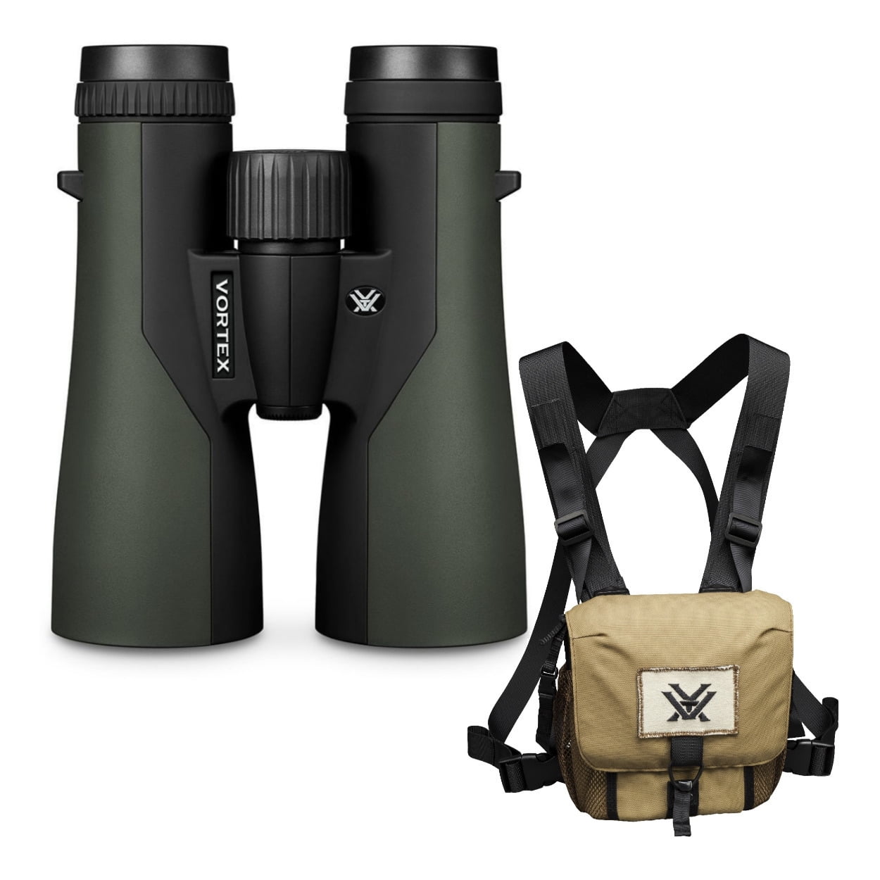 Vortex 12x50 Crossfire HD Roof Prism Binoculars with GlassPak Harness Case