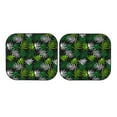 thumbnail image 7 of Xecao Tropical Leaves1 for Foldable Car Sun Shades (2-Pack) offer sun protection with an easy-fold design for convenient windshield shading., 7 of 7