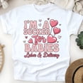 thumbnail image 1 of Women’s Graphic Tee with Heart Lollipop Design for Maternity Nurses, White, Size S, 1 of 6