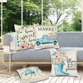 thumbnail image 7 of Growment 18" x 18" Spring Floral Decorative Pillow Covers (4 Count), 7 of 7