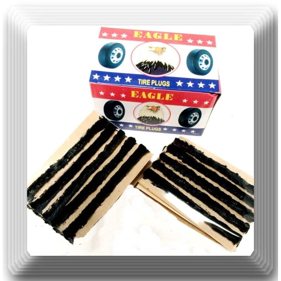 Black Seal Tire Plugs 60 SEALS 100% SELF VULCANIZING TUBELESS TIRE REPAIR PLUG