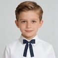 thumbnail image 2 of Odeerbi Niños Niñas Pre-Atado Corbata Elástica Corbata Cuello Bowknot Accesorio de Uniforme Escolar, 2 of 6