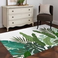 thumbnail image 4 of Rectangle Area Rug 3x5ft,Cartoon Tropical Plants Washable Carpet Non-Slip Runner Accent Rugs Indoor Floor Mat for Bedroom Living Room Decor,Watercolor Green Monstera, 4 of 9