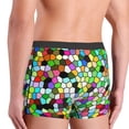 thumbnail image 4 of Kdxio Men's Boxer Briefs with Colorful Tie Dye Stained Glass Print - Comfortable and Breathable Underwear for Everyday Wear, 4 of 7