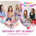 thumbnail image 4 of LHSHID 18 Year Old Girl Birthday Gifts 18th Birthday Decorations Blanket for Girls Birthday Gift Ideas for Daughter Granddaughter Son Grandson Soft Cozy Flannel Throw Blanket for Bed Sofa Christmas, 4 of 6